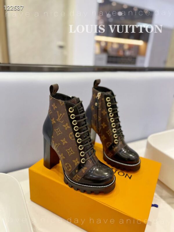 Louis Vuitton brown high heel sandals