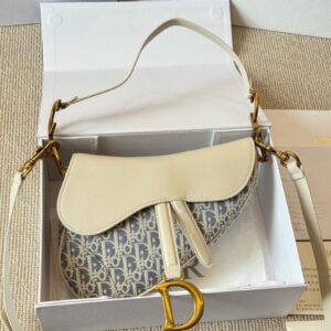 Dior Saddle Raffia bag