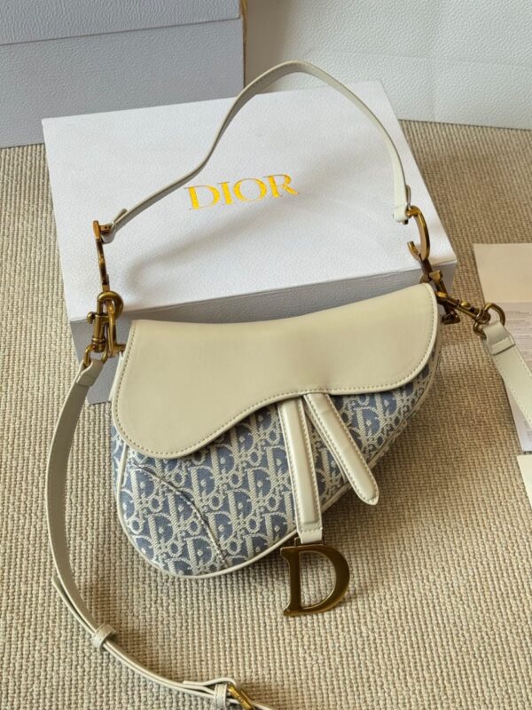 Dior Saddle Raffia bag