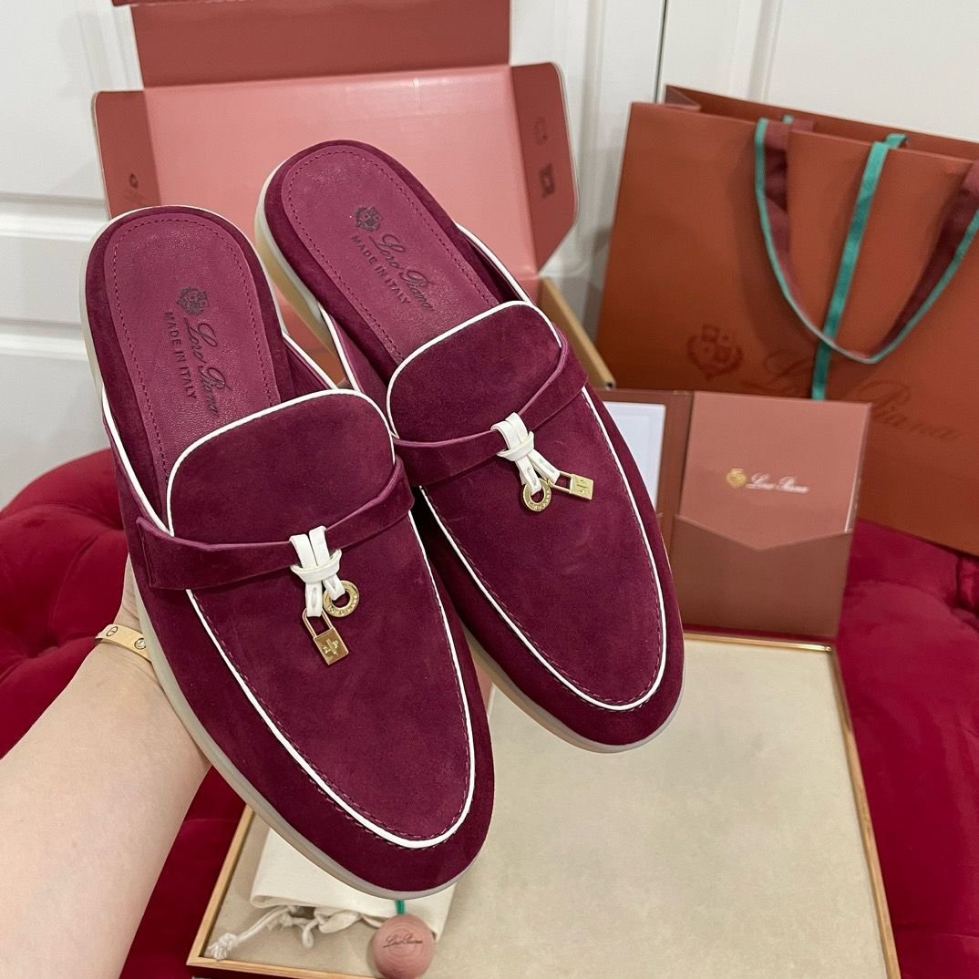 Loro Piana | Shoes | Loro Piana Purple Suede Womens Loafers