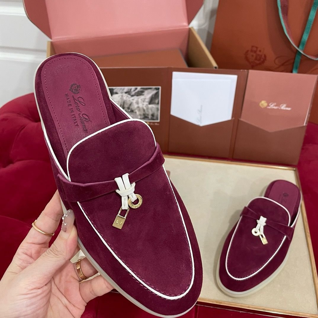 Loro Piana | Shoes | Loro Piana Purple Suede Womens Loafers - Image 9