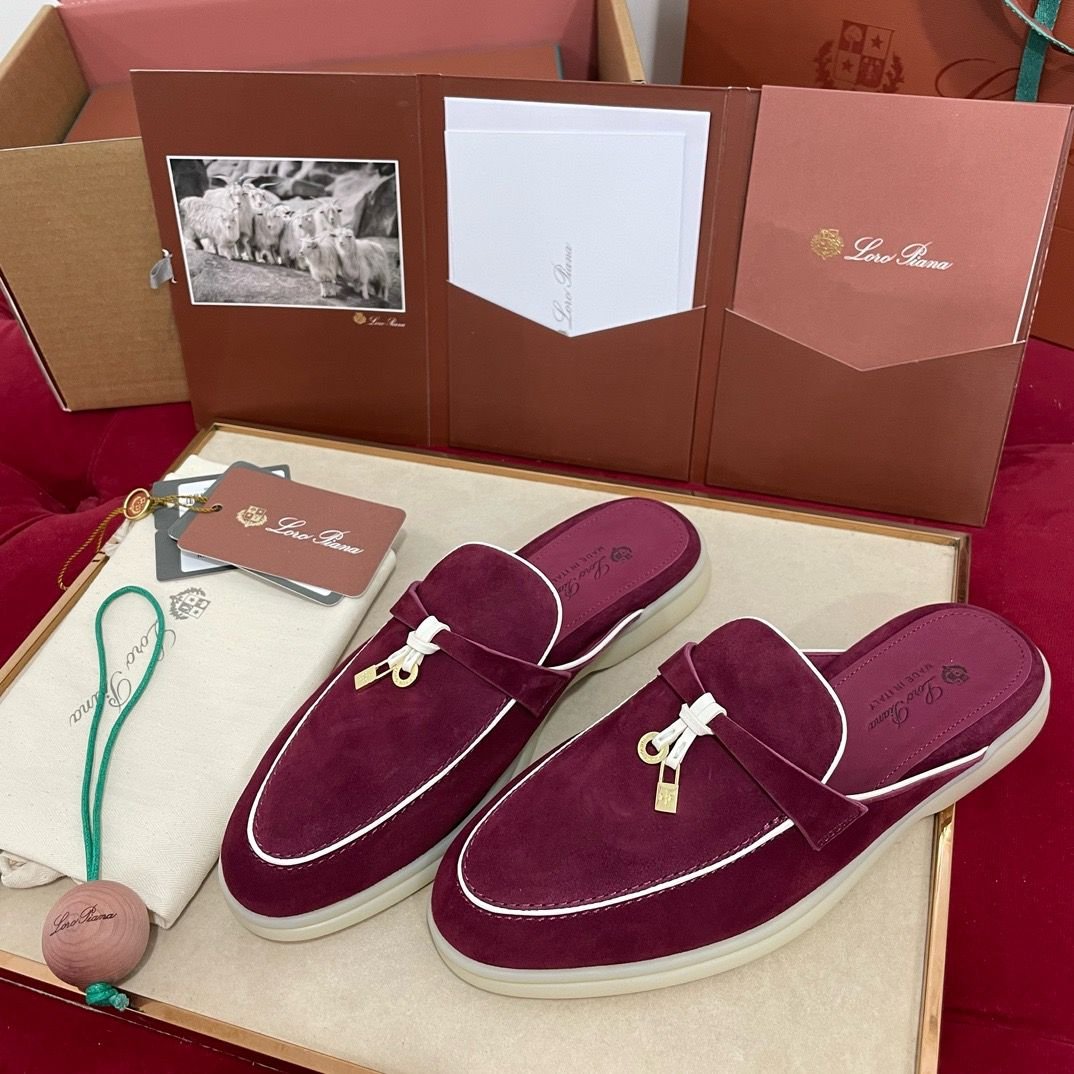 Loro Piana | Shoes | Loro Piana Purple Suede Womens Loafers - Image 7